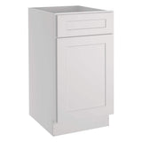 HOMEIBRO Newport Light Shaker Dove Plywood Shaker Style Stock 1-Door 1-Drawer Base Kitchen Cabinet (18 in. x 34.5 in. x 24 in.）