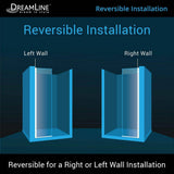 DreamLine Linea 34 in. W x 72 in. H Frameless Shower Screen in Oil Rubbed Bronze