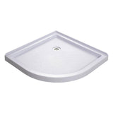 DreamLine Prime 33 in. x 33 in. x 74.75 in. Corner Semi-Frameless Sliding Shower Enclosure in Chrome with White Shower Base