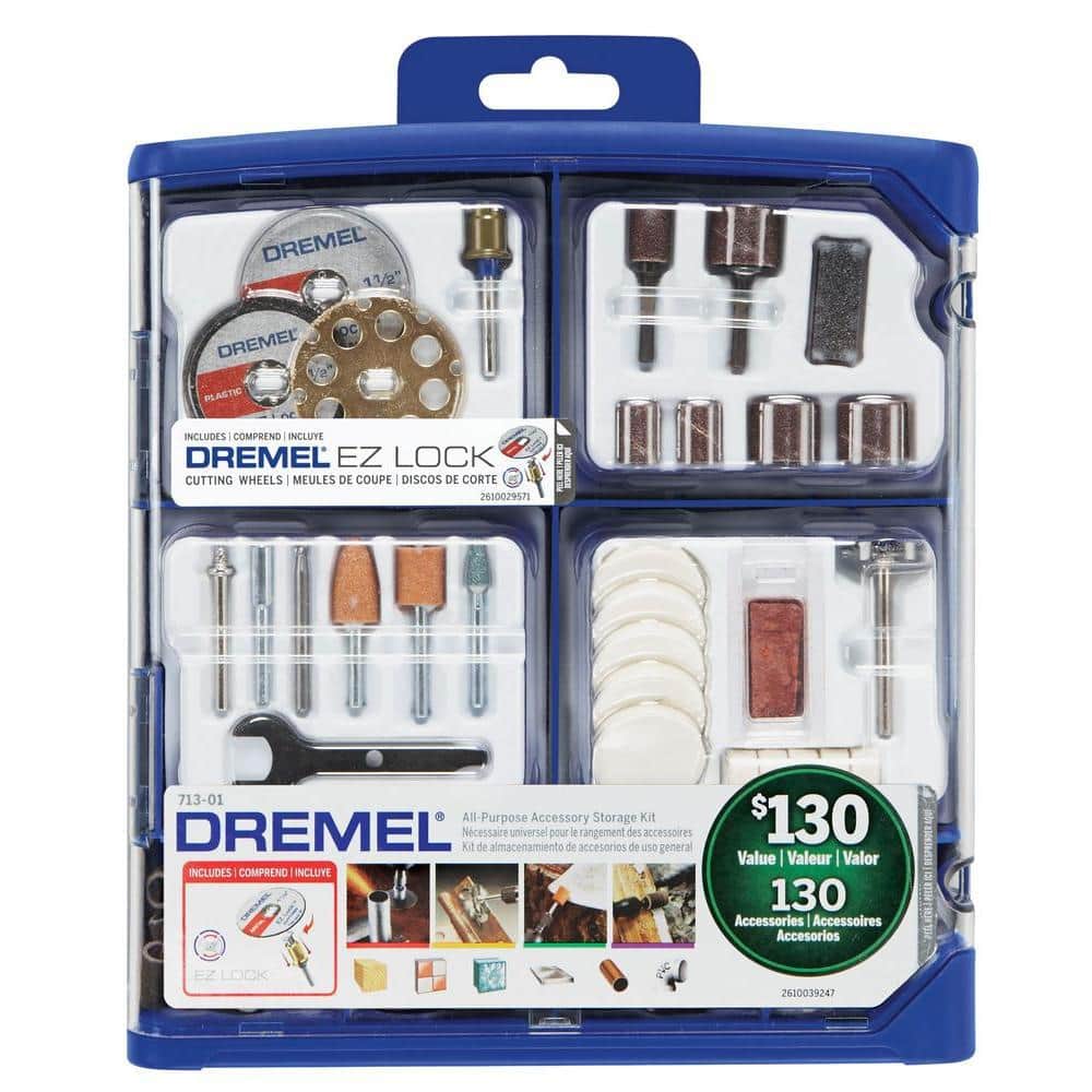 Dremel 4300 Series 1.8 Amp Variable Speed Corded Rotary Tool Kit with Rotary Tool Accessory Kit (130-Piece)