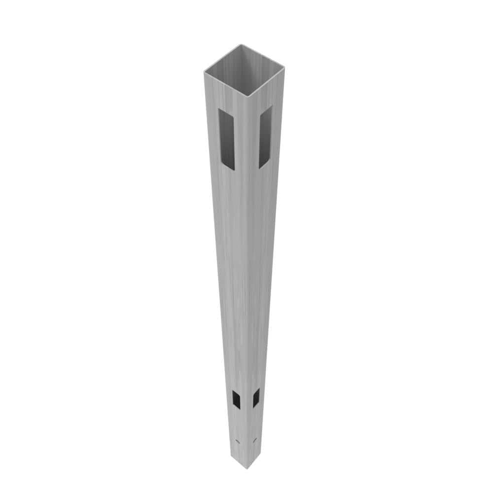 Barrette Outdoor Living Horizontal Fence 5 in. x 5 in. x 108 in. Vinyl Corner Post in Driftwood
