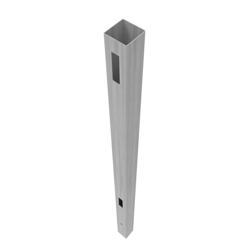 Barrette Outdoor Living Horizontal Fence 5 in. x 5 in. x 108 in. Vinyl End Post in Driftwood