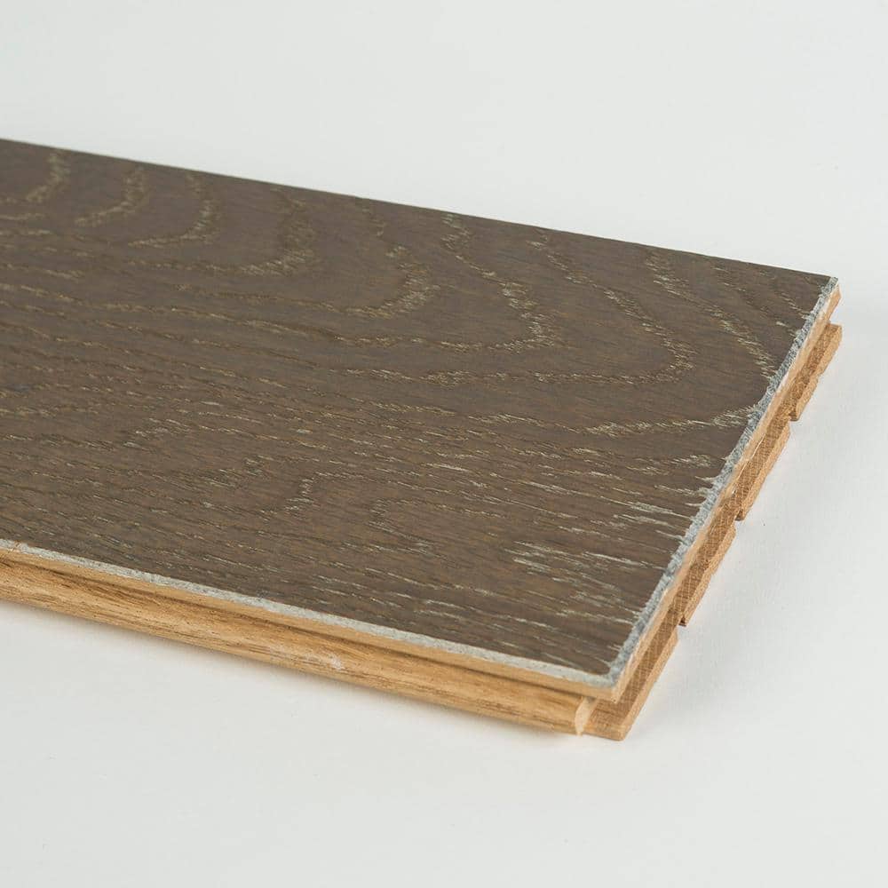 Blue Ridge Hardwood Flooring Driftwood Oak 3/4 in. T x 5 in. W Wire Brushed Solid Hardwood Flooring (20 sq.ft./case)