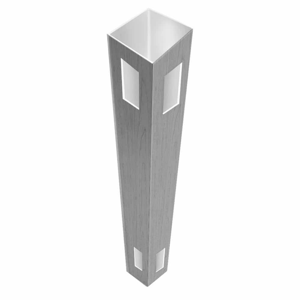 Barrette Outdoor Living 5 in x 5 in x 9 ft Driftwood Gray Vinyl Fence Corner Post