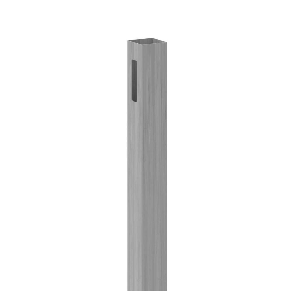 Barrette Outdoor Living Linden 108" Driftwood Gray Vinyl Fence End Post