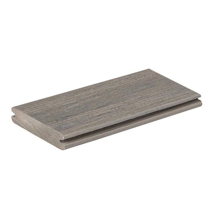TimberTech Composite Reserve 1 in. x 6 in. x 1 ft. Grooved Driftwood Composite Sample (Actual: 0.94 in. x 5.36 in. x 1 ft)