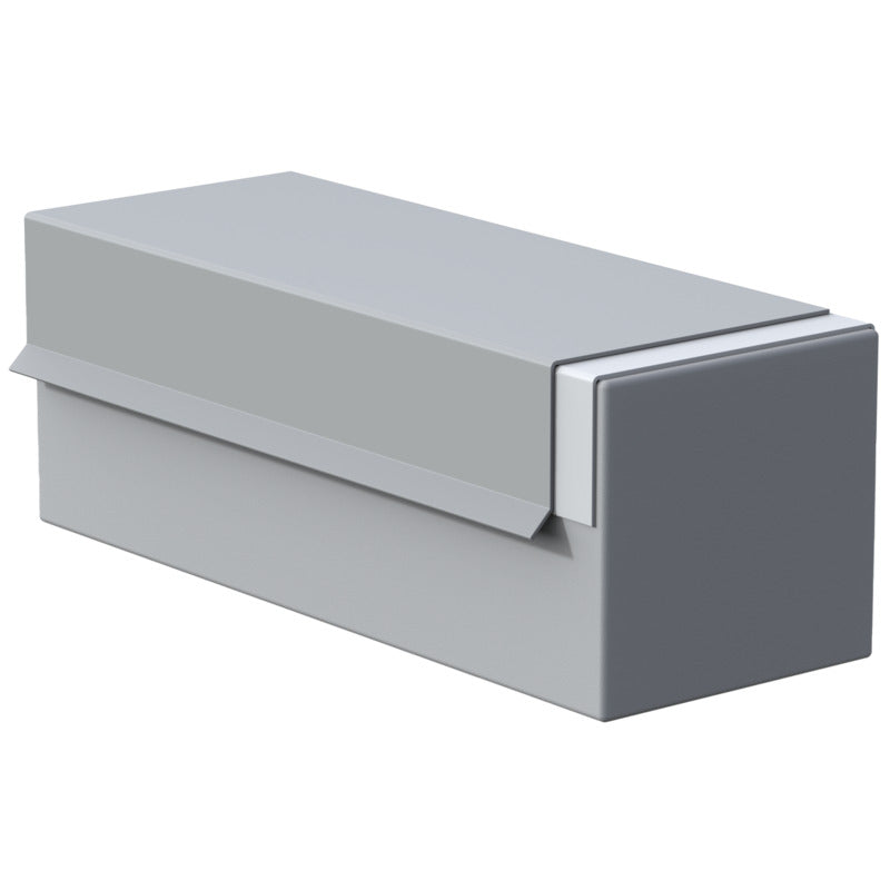 Flashco PVC 2x3 Nosing Drip Edge, Gray (SKU 08FCNDP23G)
