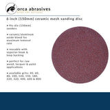 Ceramic Mesh 6 in. Fine 120 Grit 10-Pack