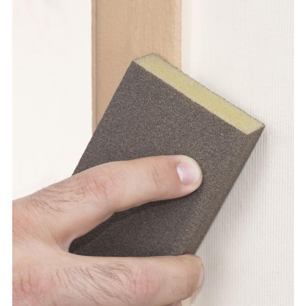 2-5/8 in. x 4 in. x 1 in. 80 Grit Medium/120 Grit Fine Sanding Sponge