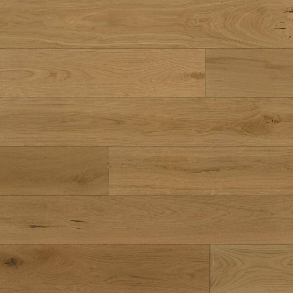 Bedrosians Newport French Oak Dune 0.12 in. T x 7.5 in. W Click-Lock Wire Brushed Engineered Hardwood Flooring (23.31 sq. ft./ctn)
