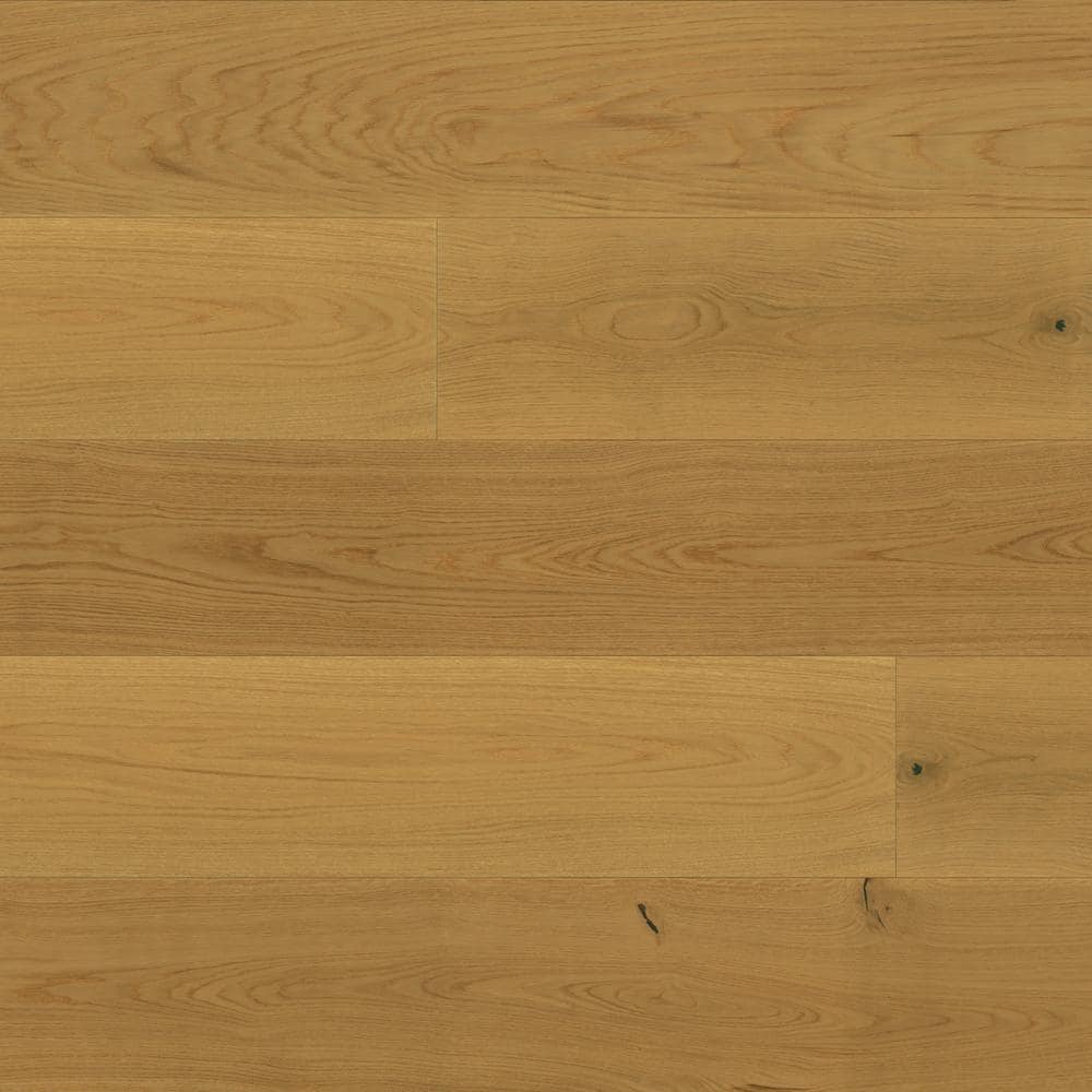 Bedrosians Laguna French Oak Dune 0.16 in. T x 9.5 in. W Click-Lock Wire Brushed Engineered Hardwood Flooring (28.41 sq. ft./ctn)