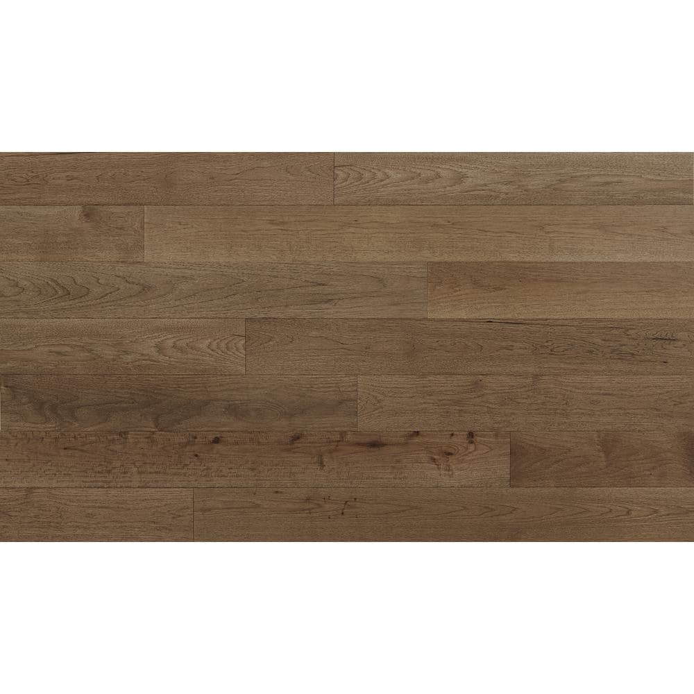 ASPEN FLOORING Durango Hickory 9/16 in T x 8.66 in. W Tongue and Groove Wire Brushed Engineered Hardwood Flooring (31.25 sqft/case)