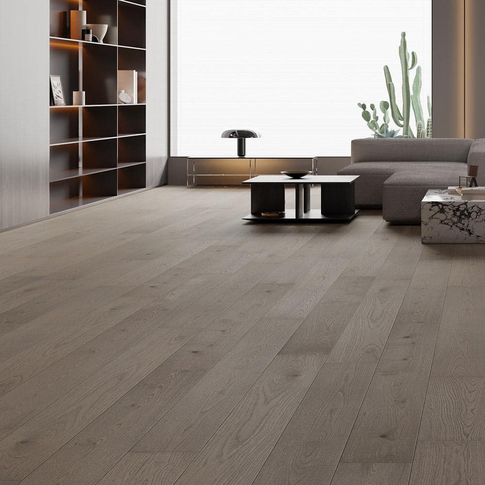 Selkirk Dusty Littleton 1/2 in. T x 7.5 in. W Tongue and Groove Wire Brushed Engineered Hardwood Flooring (31.09 sq.ft./case)