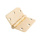 3.5 in. x 3.5 in. Satin Nickel Plain Bearing Steel Hinge with 1/4 in. Radius (Set of 2) - Super Arbor