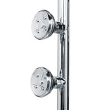 7-spray 8 in. Dual Shower Head and Handheld Shower Head with Body spray in Chrome
