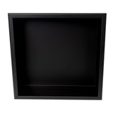 Matte Black 16 in. x 16 in. Stainless Steel Niche - Super Arbor