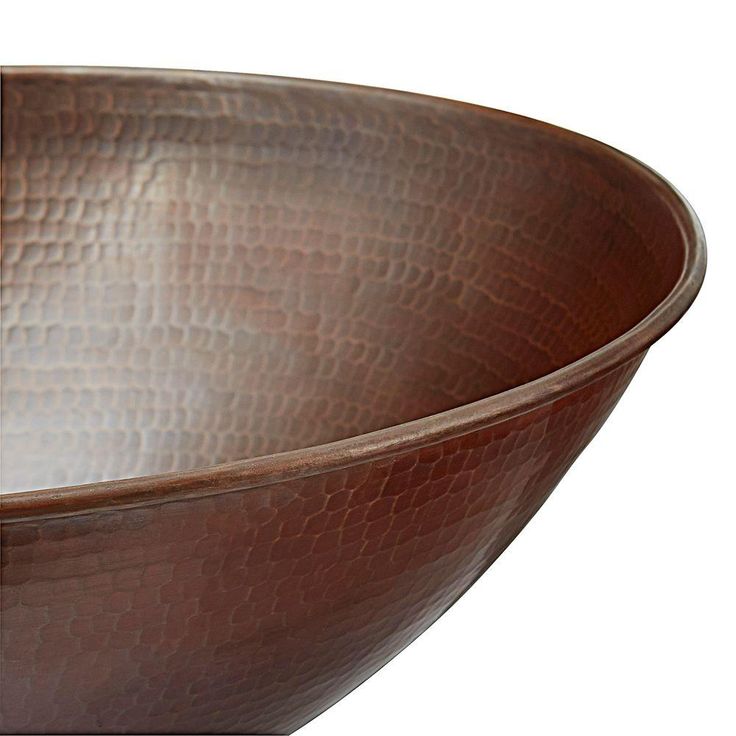 SINKOLOGY Maxwell 18 in. Solid Copper Bathroom Vessel Sink in Aged Copper