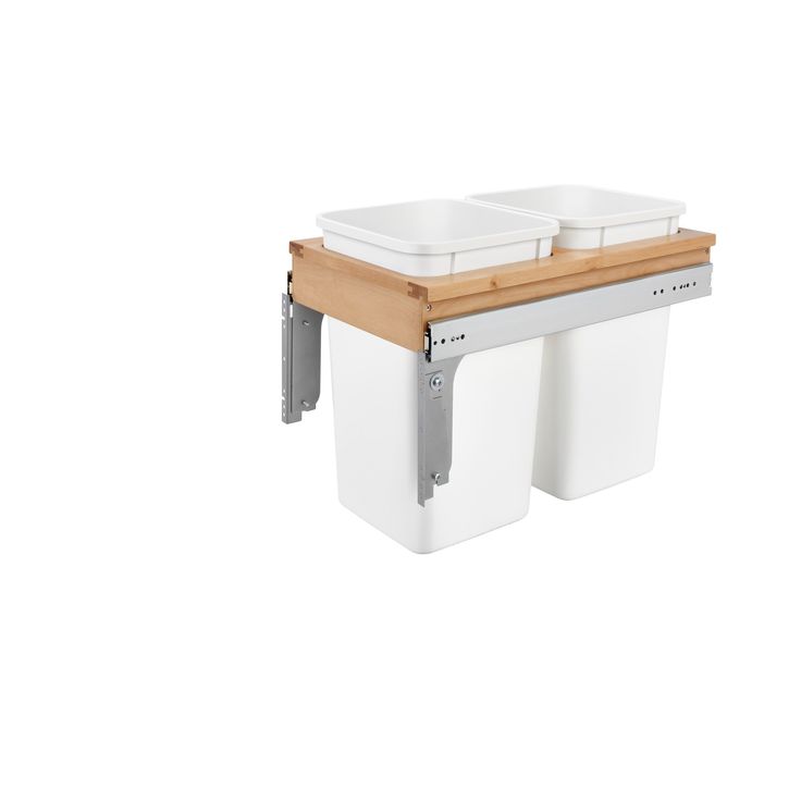 Rev-A-Shelf 27-Quart Plastic Pull Out Trash Can