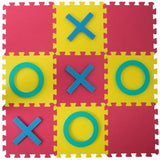 Hey! Play! Multi-Colored 36 in. x 36 in. x 0.325 in. Giant Interlocking Foam Square Tic-Tac-Toe Game