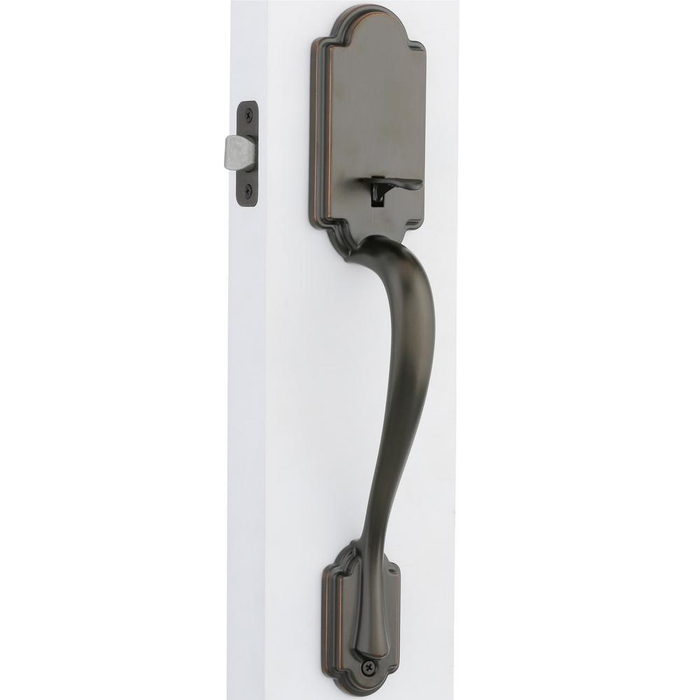 Arlington Venetian Bronze Handle Only without Deadbolt with Hancock Door Knob - Super Arbor