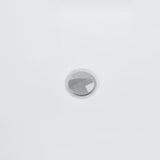 59 in. Acrylic Center Drain Oval Double Slipper Flatbottom Freestanding Bathtub in Glossy White - Super Arbor
