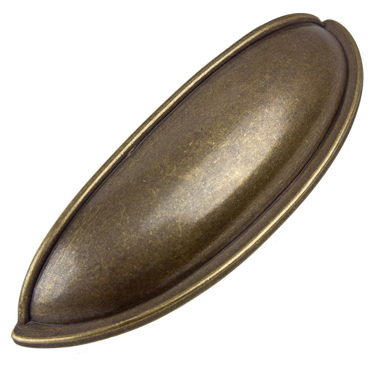 2-7/8 in. Center-to-Center Antique Brass Classic Bin Cabinet Pull (10-Pack) by GlideRite