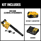 135 MPH 100 CFM 20-Volt MAX Lithium-Ion Cordless Blower Kit with Battery 4Ah and Charger