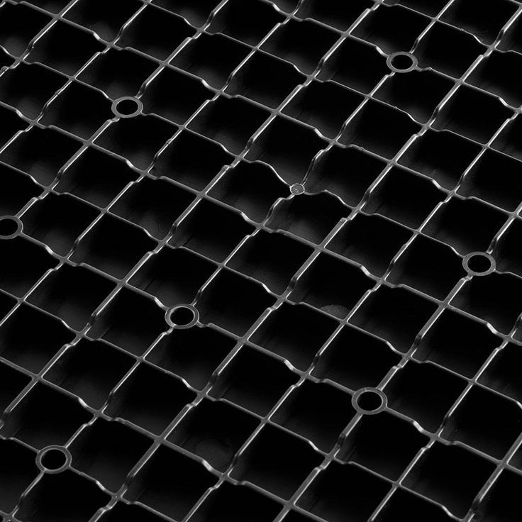 Swisstrax 12 in. W x 12 in. L Jet Black Diamondtrax Home Modular Polypropylene Flooring (50-Tile/Pack) (50 sq. ft.)
