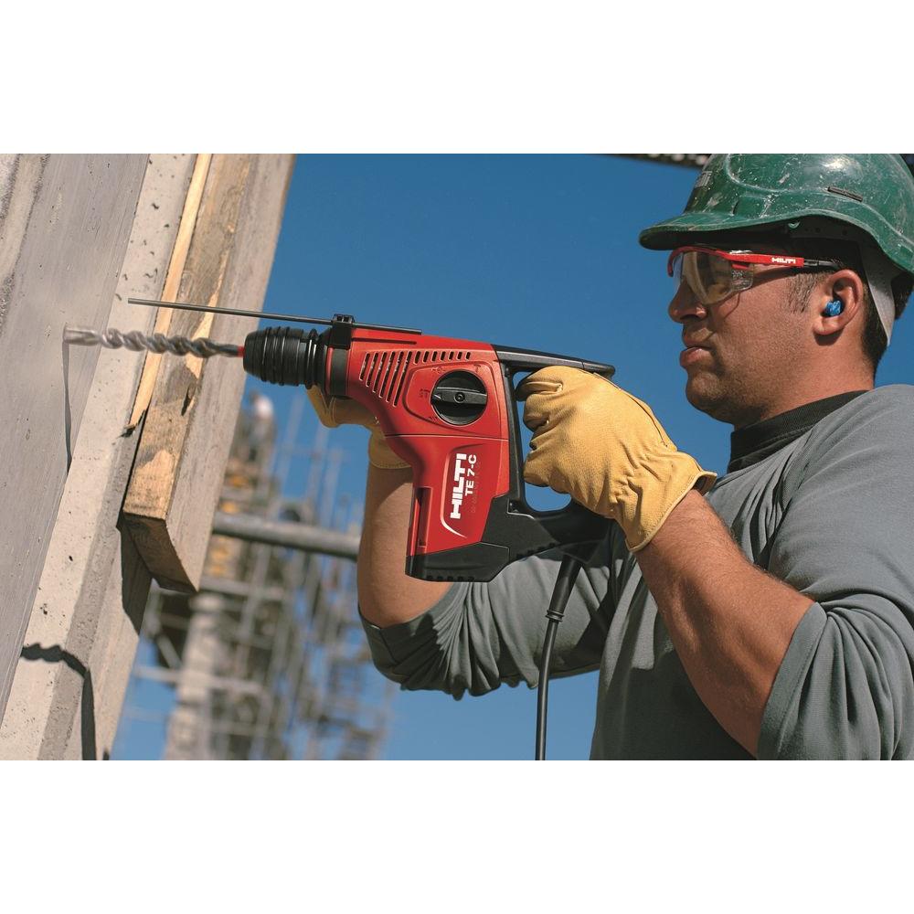 120-Volt SDS-Plus TE 7-C Corded Rotary Hammer Drill Kit with 2 TE-CX Hammer Drill Bits - Super Arbor