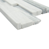 Alaska Gray 3D Ledger Panel 6 in. x 24 in. Honed Marble Wall Tile (10 cases / 60 sq. ft. / pallet)