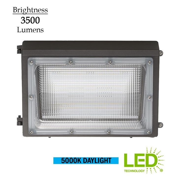 150-Watt Equivalent Integrated LED Bronze 14 in. Outdoor Wall Pack Light 5000K Daylight Photocell Compatible 3500 Lumens