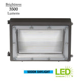 150-Watt Equivalent Integrated LED Bronze 14 in. Outdoor Wall Pack Light 5000K Daylight Photocell Compatible 3500 Lumens