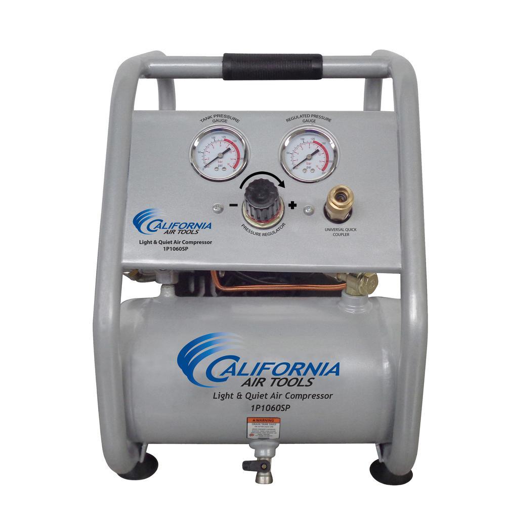 1.0 Gal. Light and Quiet Steel Tank Electric Portable Air Compressor with Panel - Super Arbor
