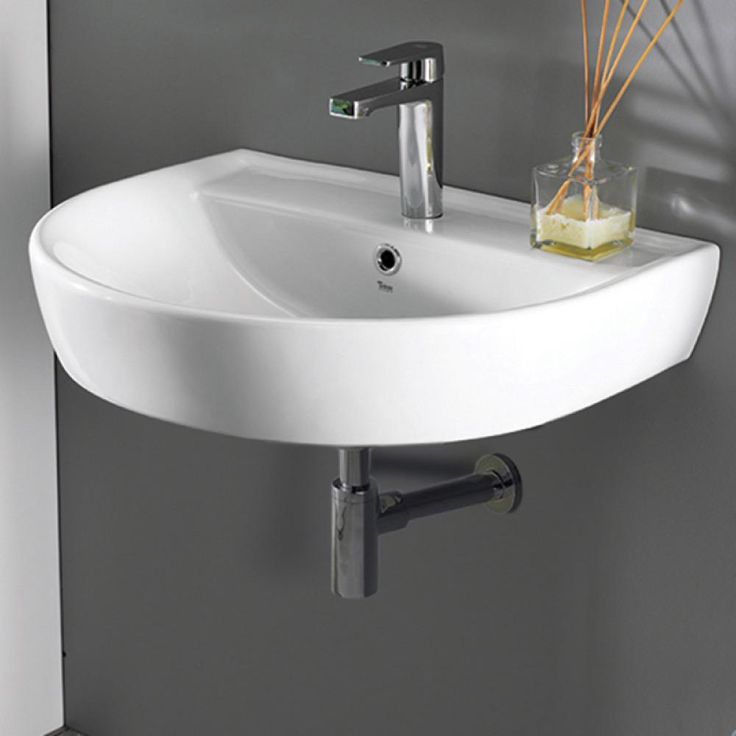 Nameeks Bella Wall Mounted Bathroom Sink in White