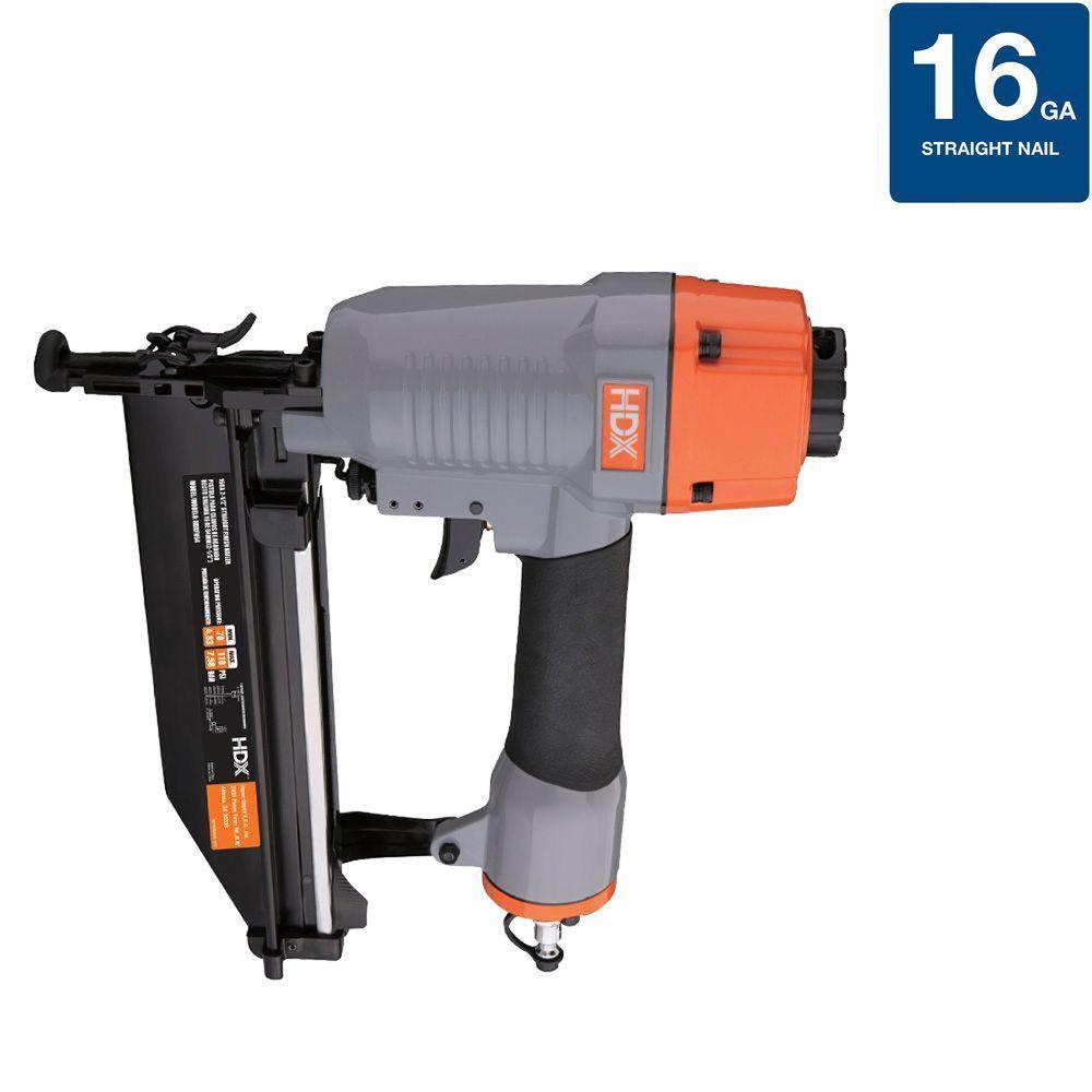 Pneumatic 16-Gauge 2-1/2 in. Straight Finishing Nailer - Super Arbor