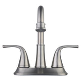 Bettine 4 in. Centerset 2-Handle High-Arc Bathroom Faucet in Brushed Nickel - Super Arbor