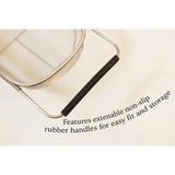 11 in. Over The Sink Mesh Strainer with Extendable Handles