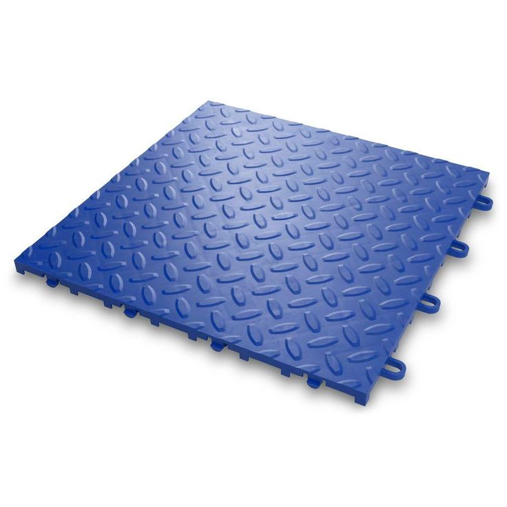 Gladiator 1 ft. x 1 ft. Blue Polypropylene Garage Flooring Tile (24-Pack)