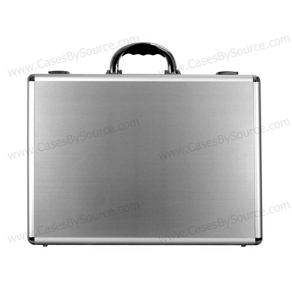 15 in. Smooth Aluminum Tool Case with Foam in Silver - Super Arbor
