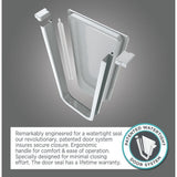 Acrylic Luxury 48 in. x 28 in. Left Hand Walk-In Whirlpool and Air Bathtub in Linen - Super Arbor