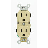 15 Amp Industrial Grade Narrow-Body Duplex Outlet, Gray - Super Arbor