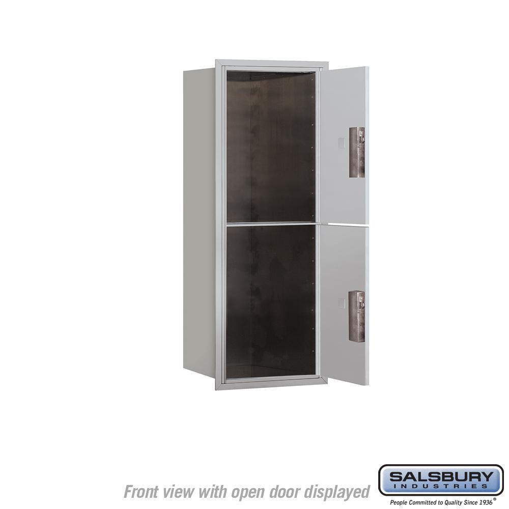 3700 Horizontal Series 2-Parcel Locker Recessed Mount Mailbox - Super Arbor