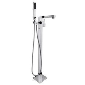 AKDY 34.85-in Chrome 2-Handle Residential Freestanding Bathtub Faucet with Hand Shower