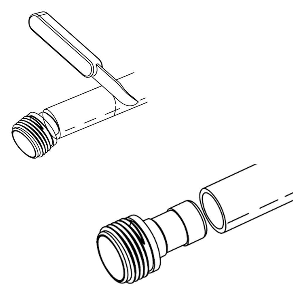 5/8 in. Metal Garden Hose Male Thread Repair with Stainless Steel Clamp - Super Arbor