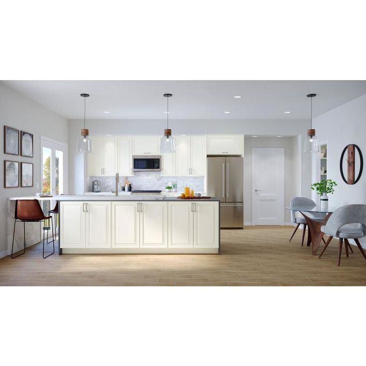 allen + roth Dawley 12-in W x 36.125-in H x 12-in D Linen Maple Door Wall Semi-Custom Cabinet