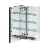 15 in. x 26 in. Framed Recessed or Surface-Mount Bathroom Medicine Cabinet in Oil Rubbed Bronze - Super Arbor