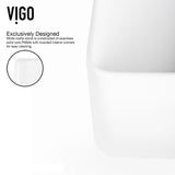 Amaryllis White Matte Stone Vessel Bathroom Sink Set with Linus Vessel Faucet in Matte Black - Super Arbor