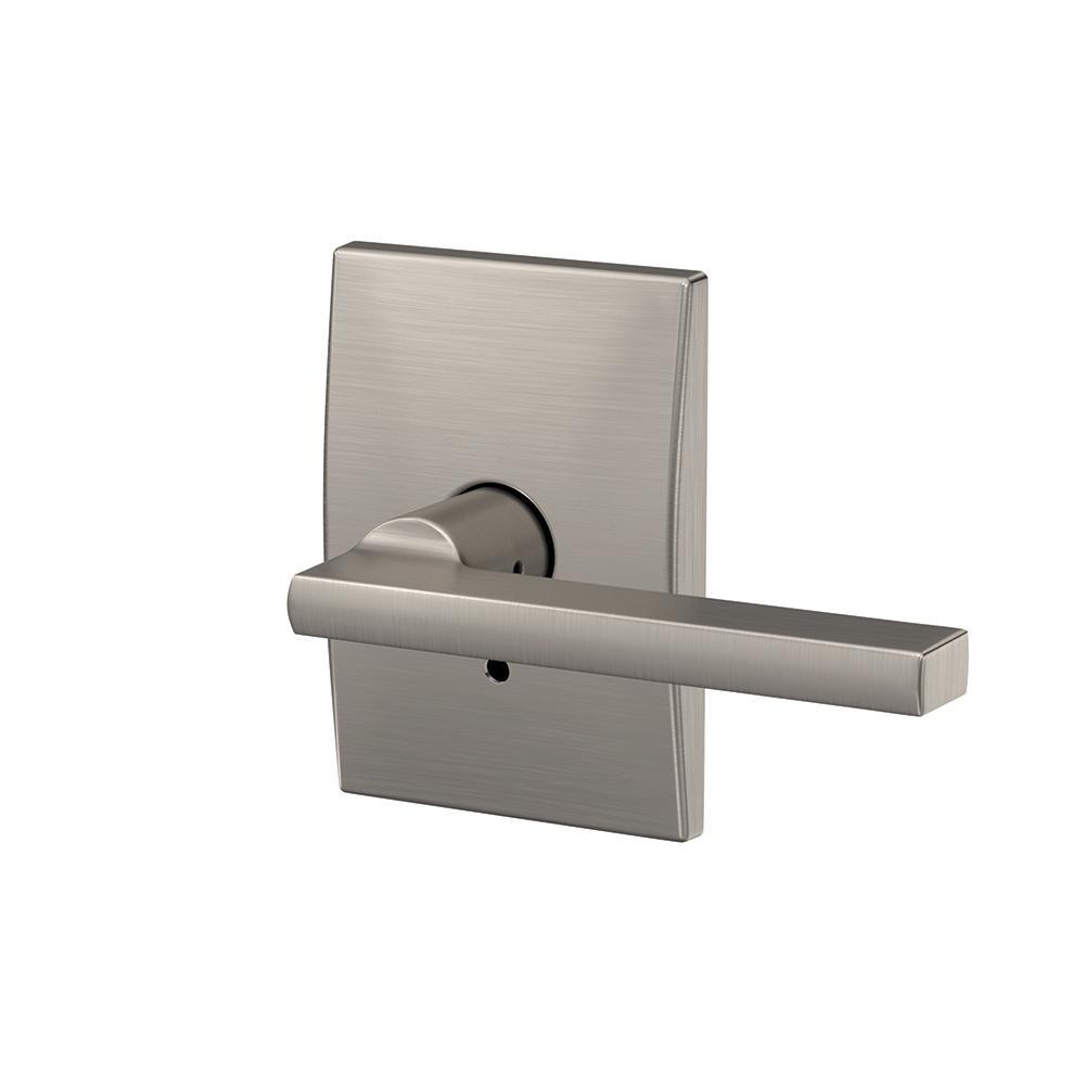 Custom Latitude Satin Nickel Century Trim Dummy Door Lever (2-pack) - Super Arbor