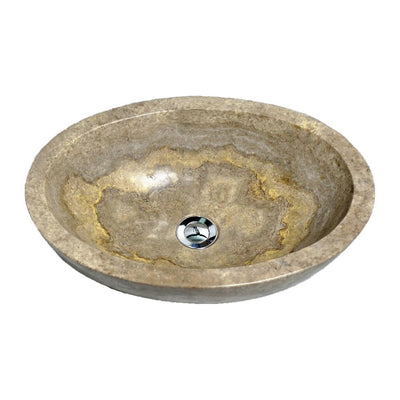 Katelyn Vessel Sink in Travertine - Super Arbor