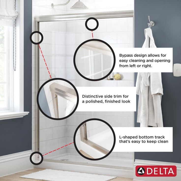 Traditional 60 in. x 58-3/8 in. Semi-Frameless Sliding Bathtub Door in Chrome with 1/4 in. (6mm) Clear Glass